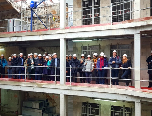 Visit of Audition Institute construction site